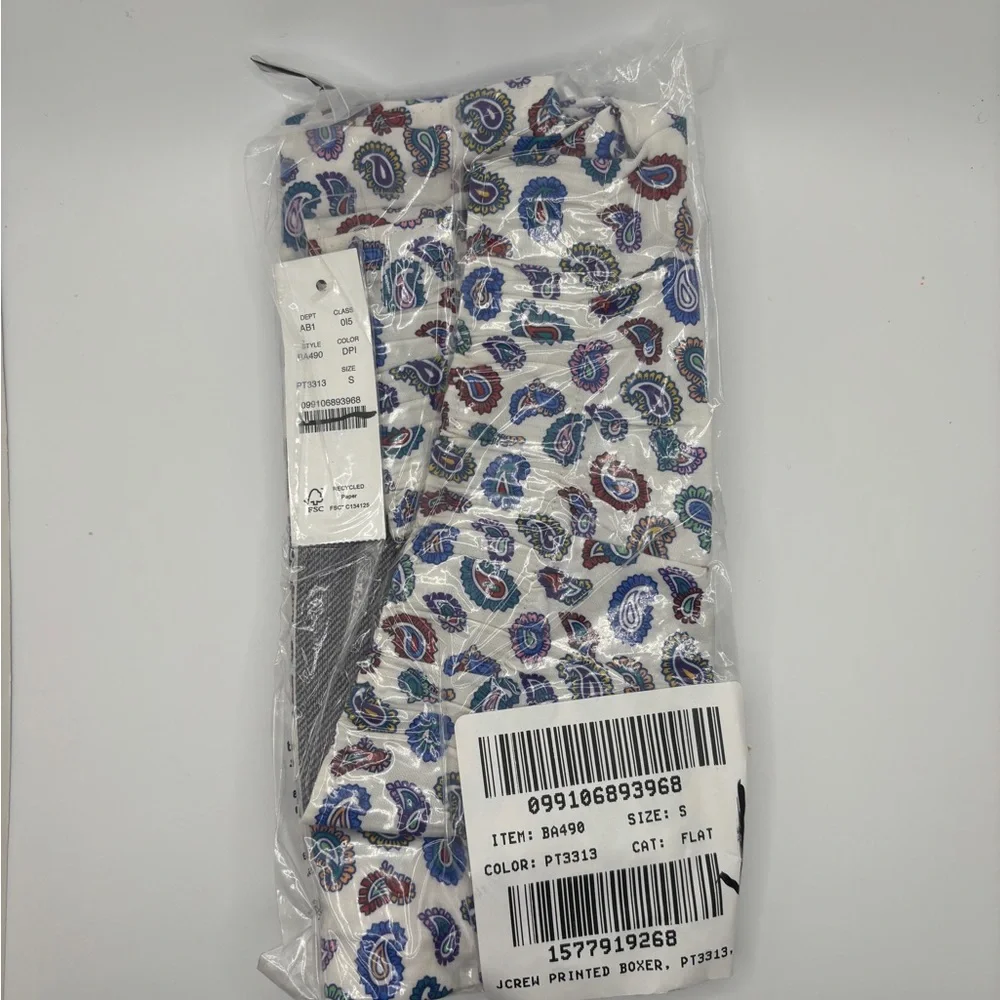 J.Crew Printed boxers Dalia Paisley Ivory Multi